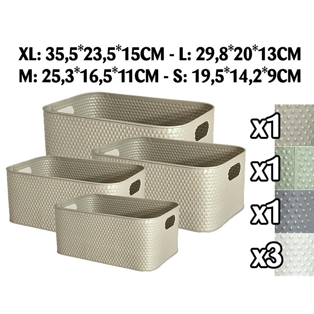Fil 61107 Cassetta Countryside Metal S 19,5*14,2*9Cm 4 Ass. - Metallo Assortito - Cassette | Mikasa