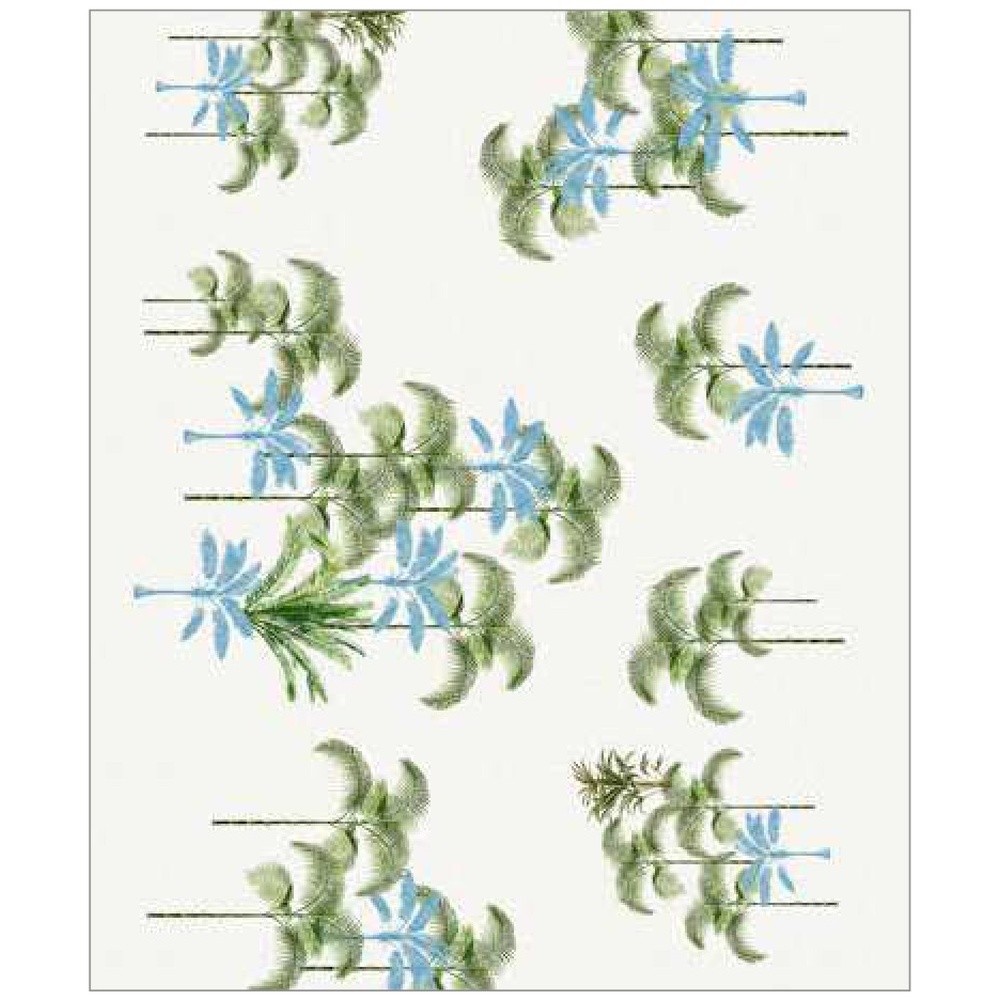 Tovaglia Maiorca 12 Posti Cm.150X270 Azzurro 06