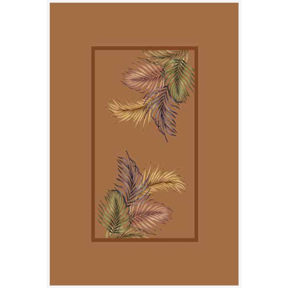 Tovaglia Palm 14 Posti Cm.150X320 Cotto 90