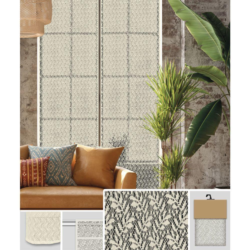 GAX 61843 Coppia Tendine Foliage Ricam. Beige 2 X 60*220Cm - Tessuto Beige - Tende | Mikasa