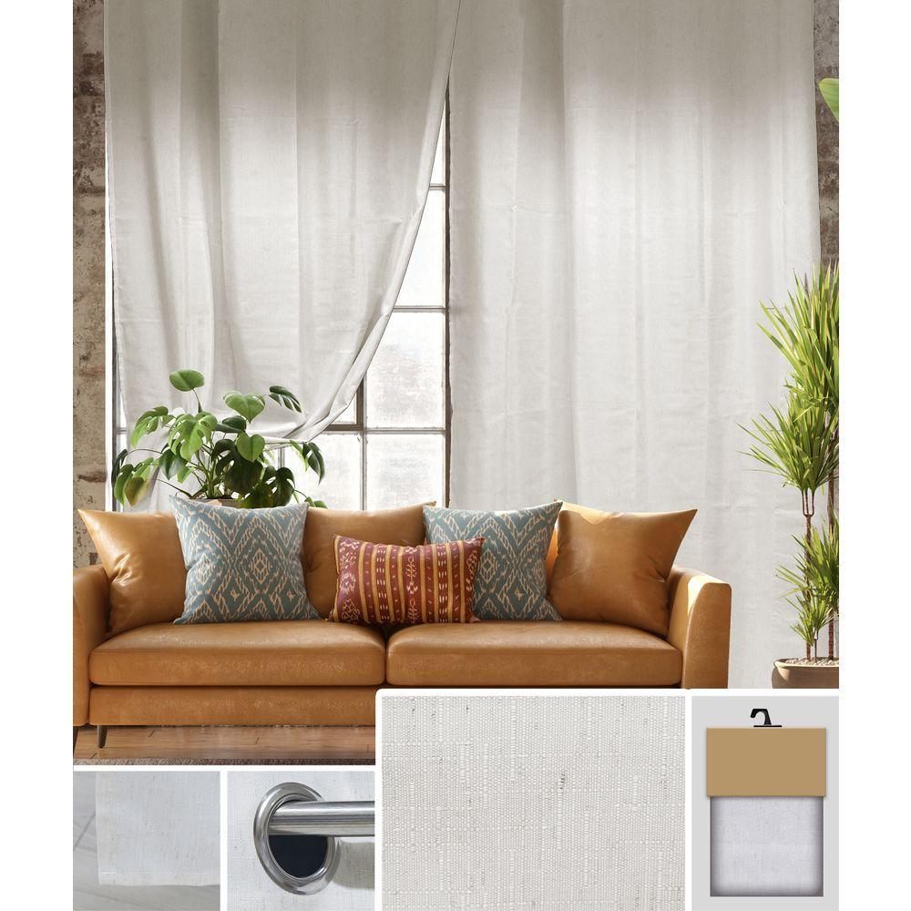 GAX 62050 Tenda Carlotta Cream 135*280Cm - Tessuto Crema - Tende | Mikasa