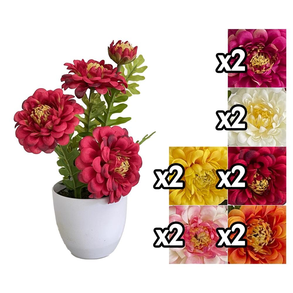 Gig 59929 Vaso Composiz. 3 Fiori 28Cm 6 Ass.