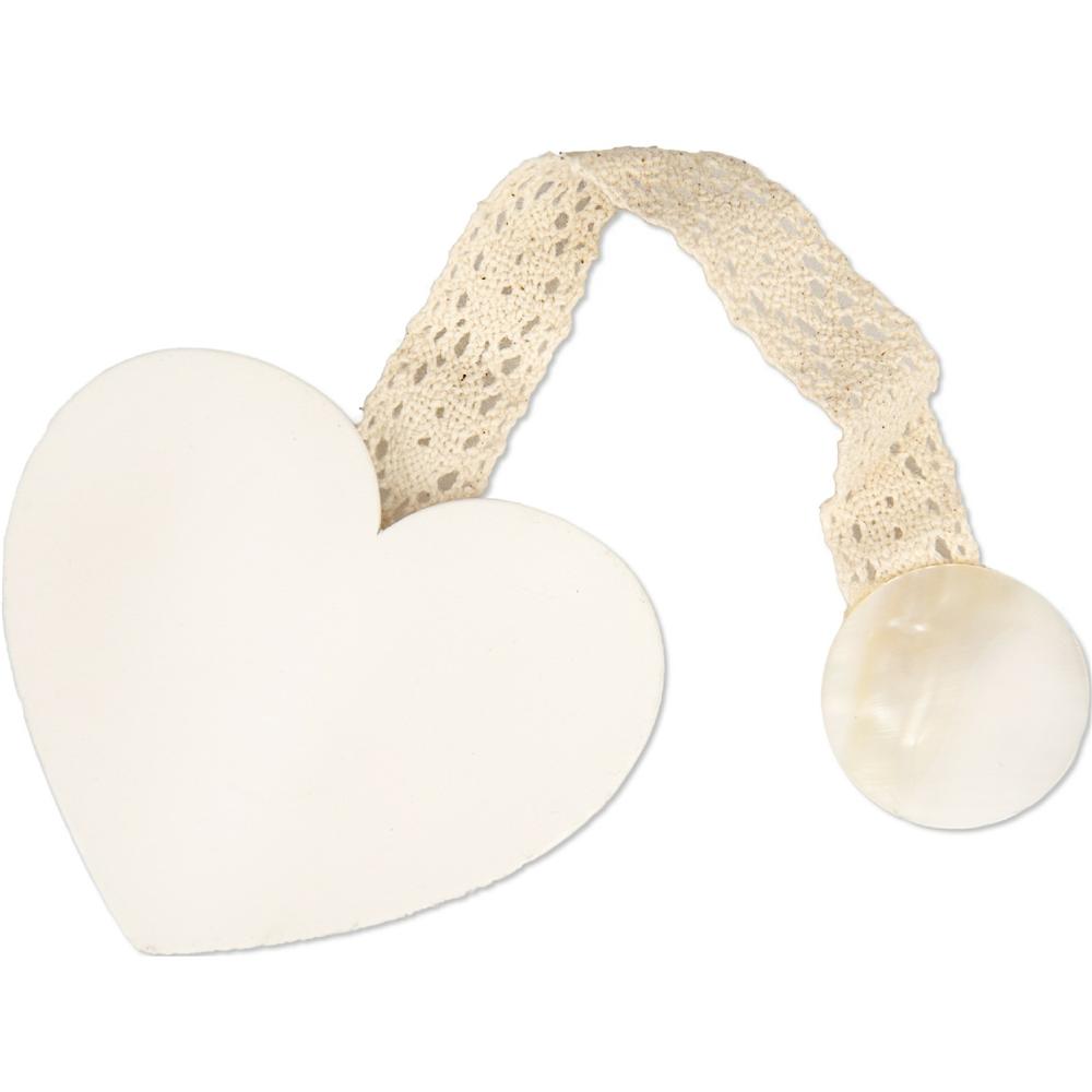 Han 39082 Fermatenda Cuore White     24/144 - Bianco - Accessori & Fermatende | Mikasa