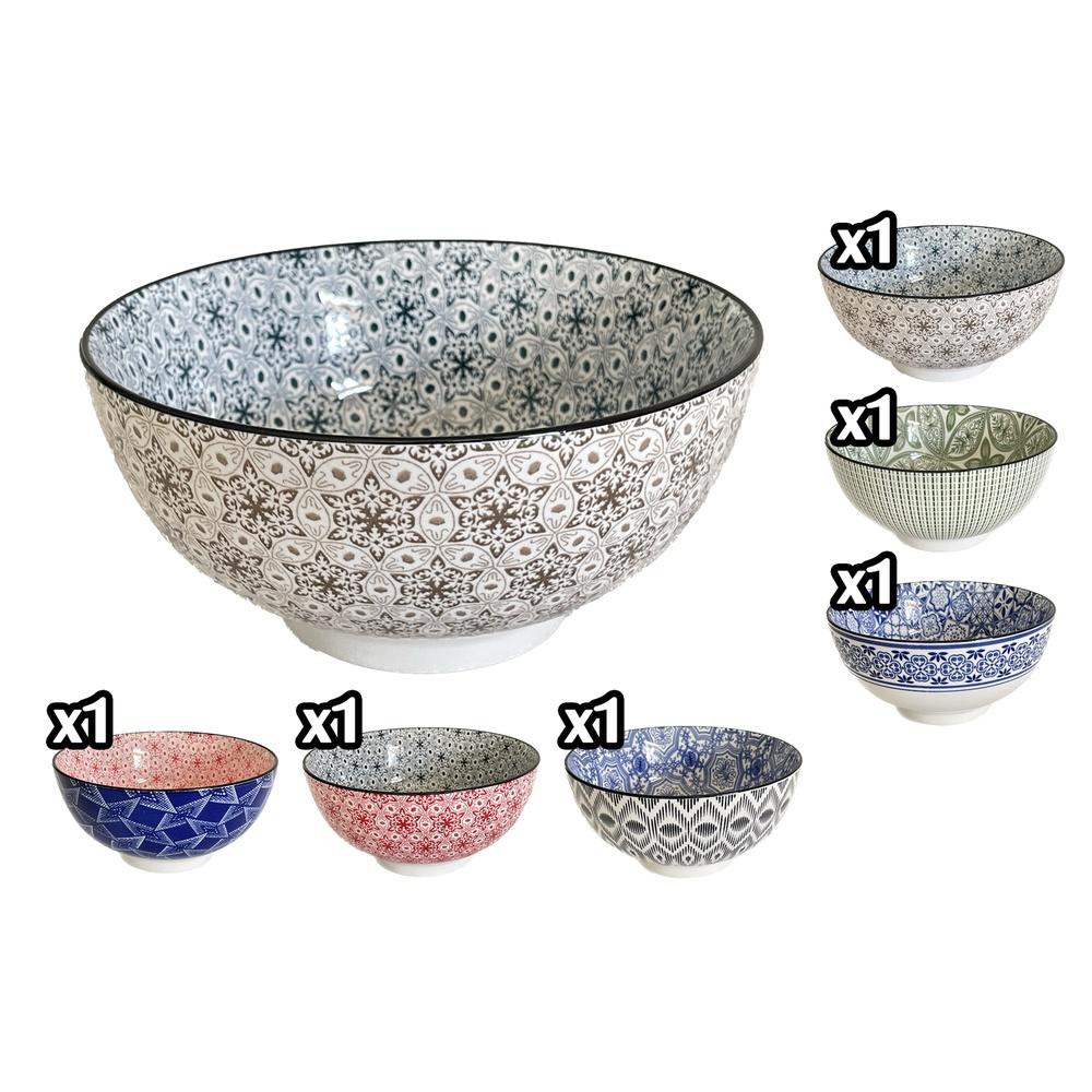 Hao 60109 Ciotola Oriental Decor 15,5*15,5*7,5Cm 6 Ass.