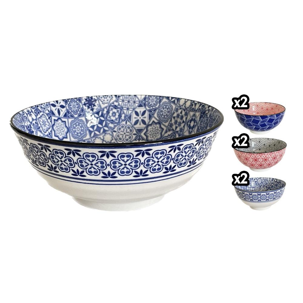 Hao 60111 Ciotola Oriental Decor 20.5*20.5*8,2Cm 3 Ass.