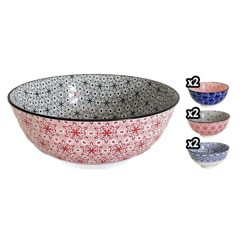 Hao 60112 Ciotola Oriental Decor 22,7*22,7*8,5Cm 3 Ass.