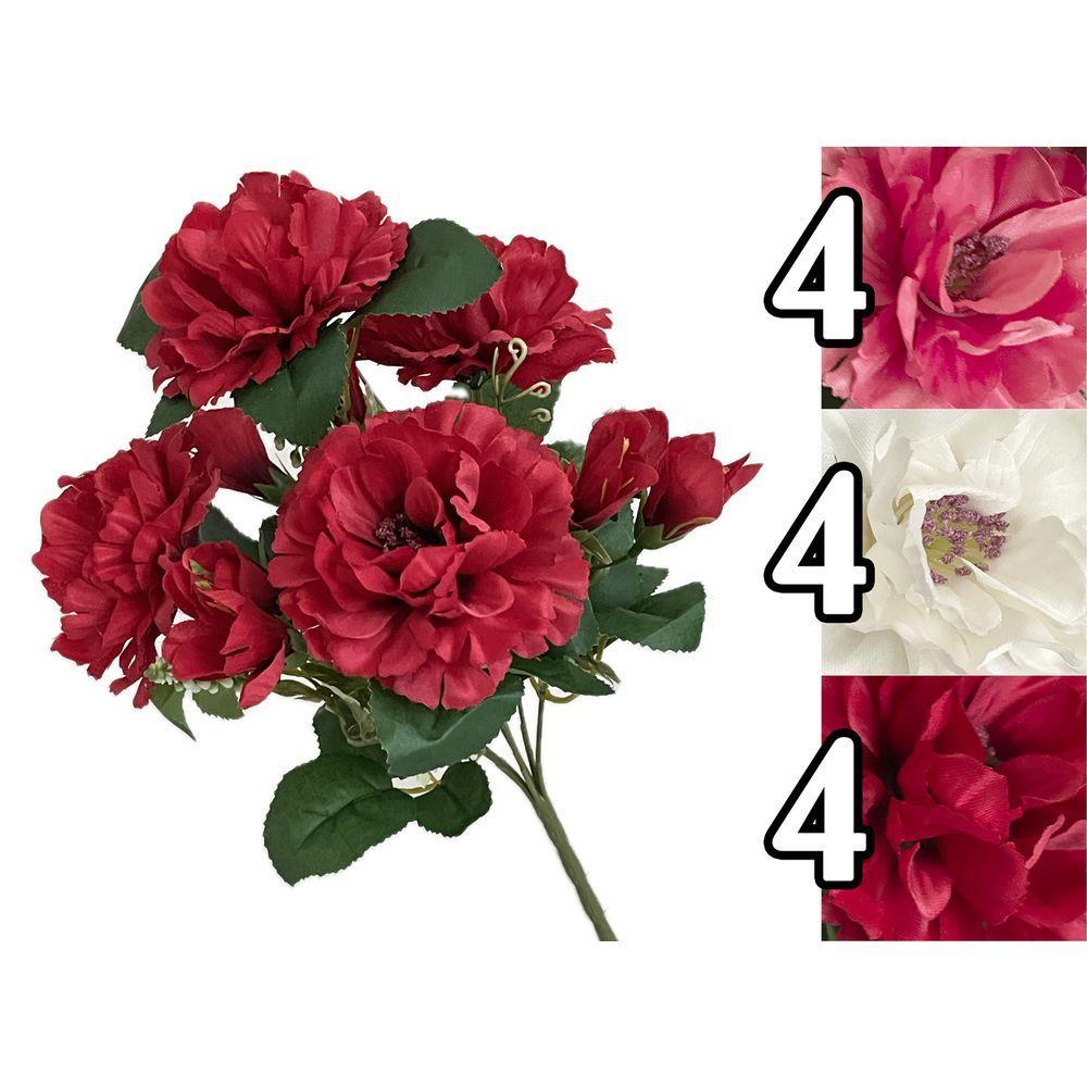 Hen 61548 Bush Peonie Greenery 38Cm 3 Ass.