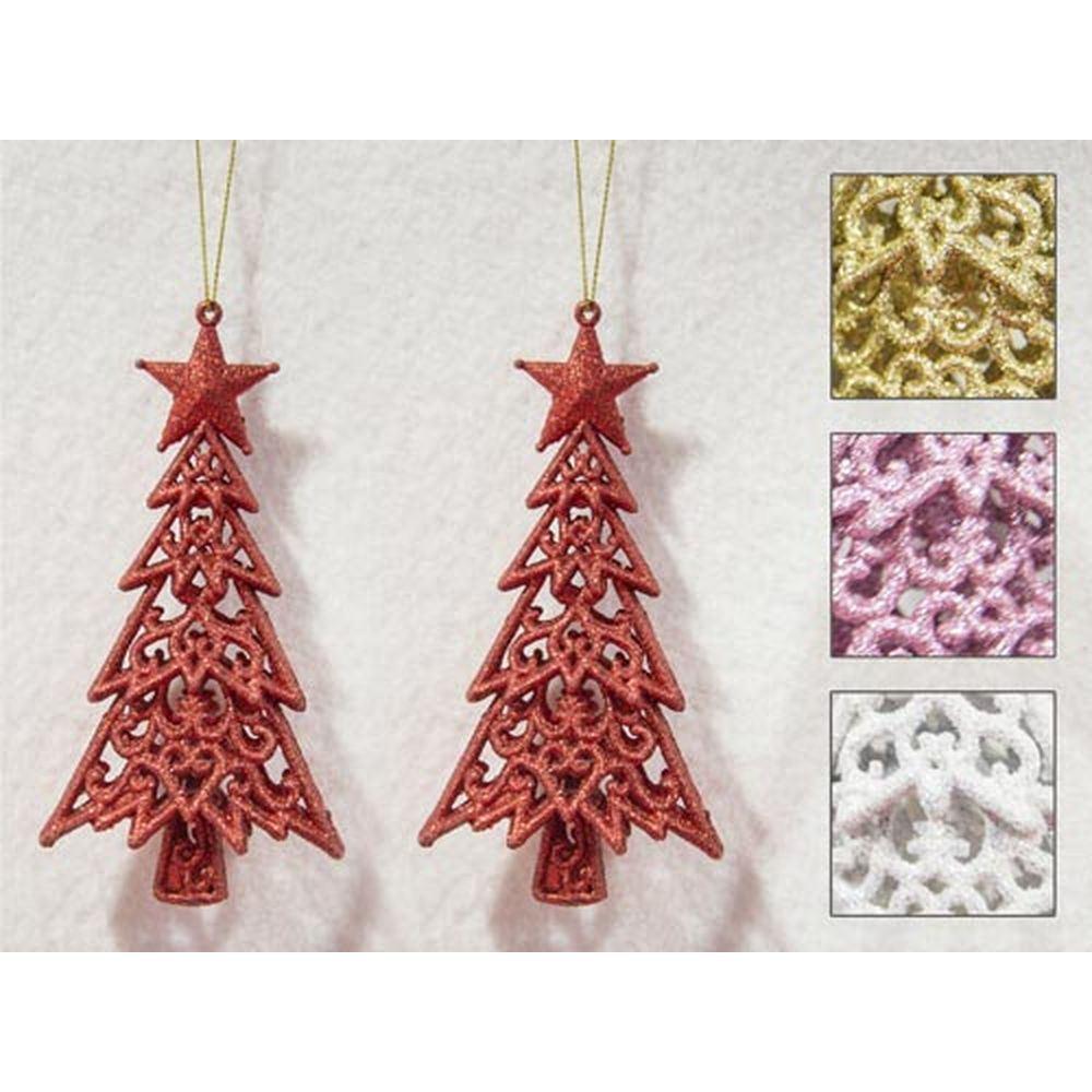Hul 55739 S/2 Deco Albero Royal 13,5*7*3Cm 4 Ass. - Assortito - Addobbi Albero | Mikasa