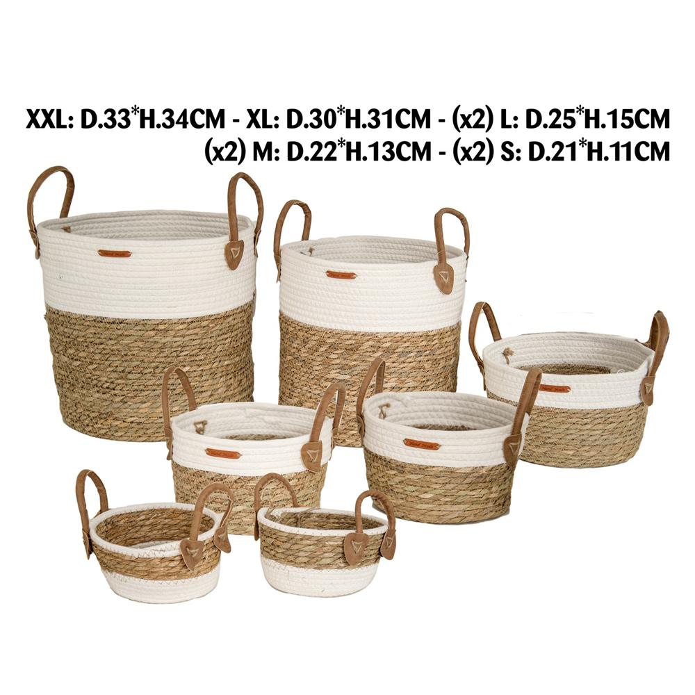 IL 57578-P CESTINO MERIDA S D.21*H.11CM - 57575 - 57576 - 57577