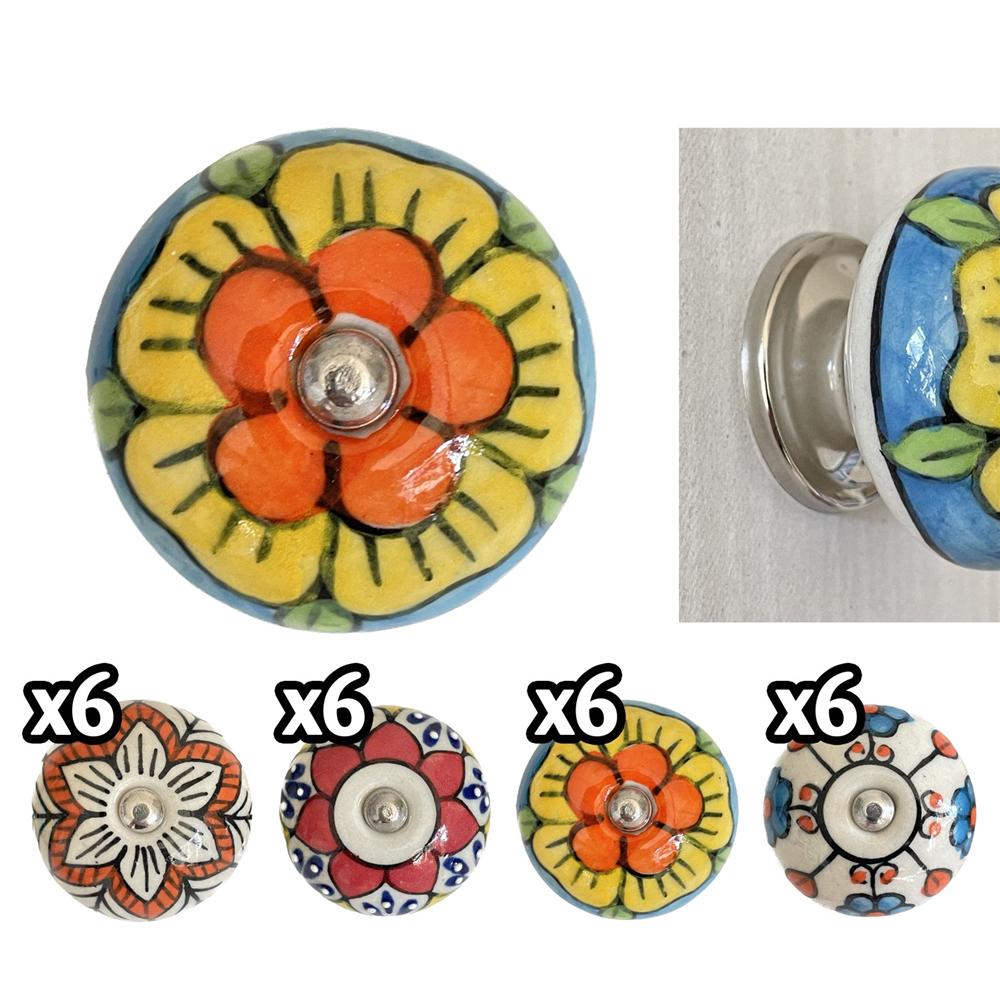 Ind 59631 Pomello Tangeri Color 6,5*4*4Cm 4 Ass. - Assortito - Pomelli | Mikasa