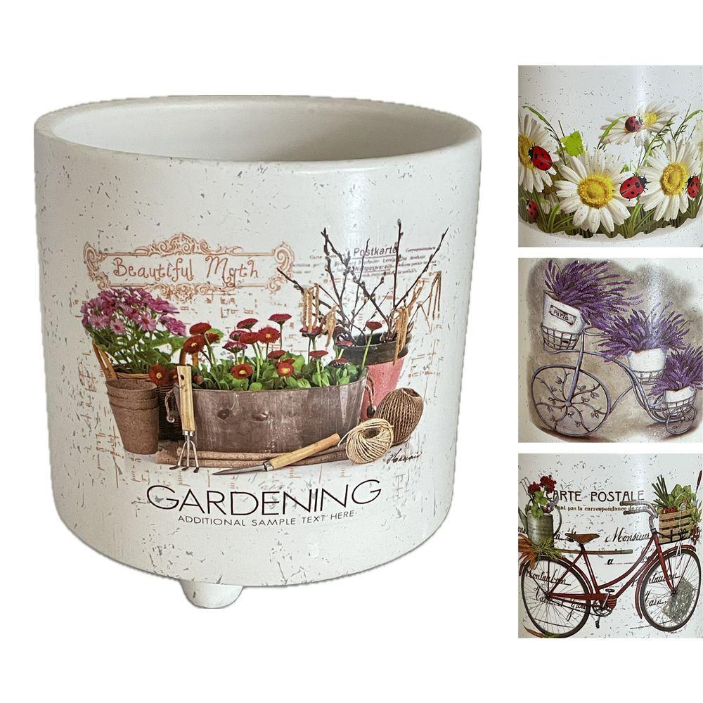 Jie 61074 Portavaso Gardening 12,6*12,6*13,2Cm 4 Ass.