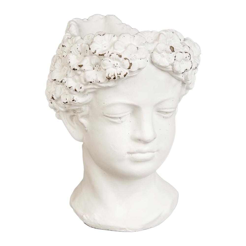 Kei 57477 P.Vaso  Testa Donna Mini Fiori 16*14*21Cm