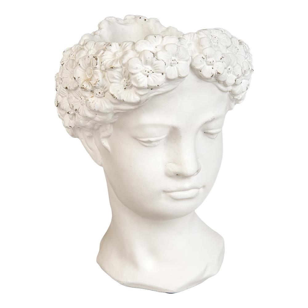 Kei 57478 P.Vaso  Testa Donna Mini Fiori 19*19*27Cm