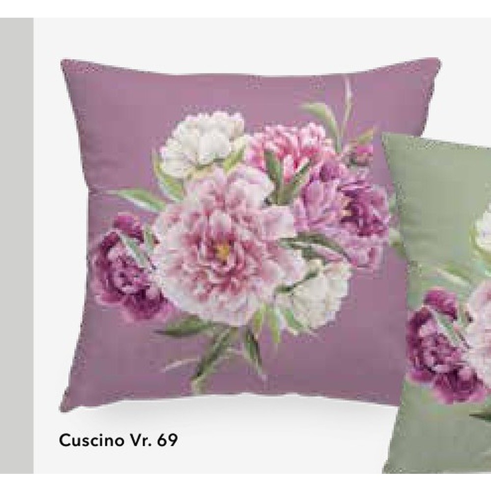Fodera Cuscino Armonia Cm.50X50 Retro Coordinato Malva 69 - Tessuto - Cuscini | Mikasa