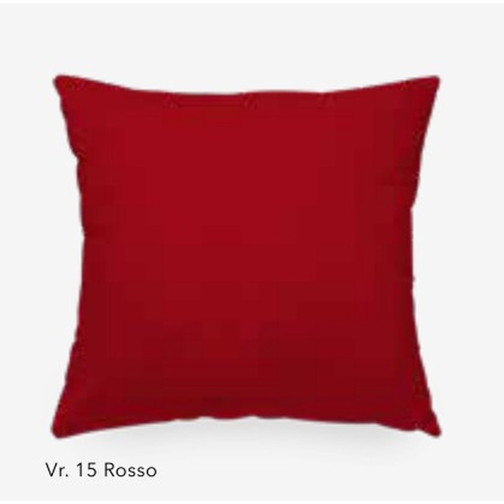 Fodera Cuscino Arredo Otis Idrorepellente Tinta Unita Cm.50X50 Rosso 15