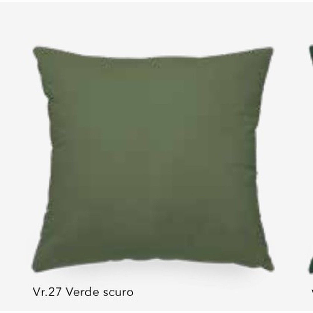 Fodera Cuscino Arredo Otis Idrorepellente Tinta Unita Cm.50X50 Verde Scuro 27