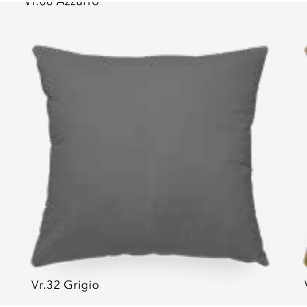 Fodera Cuscino Arredo Otis Idrorepellente Tinta Unita Cm.50X50 Grigio 32 - Tessuto Grigio - Cuscini | Mikasa
