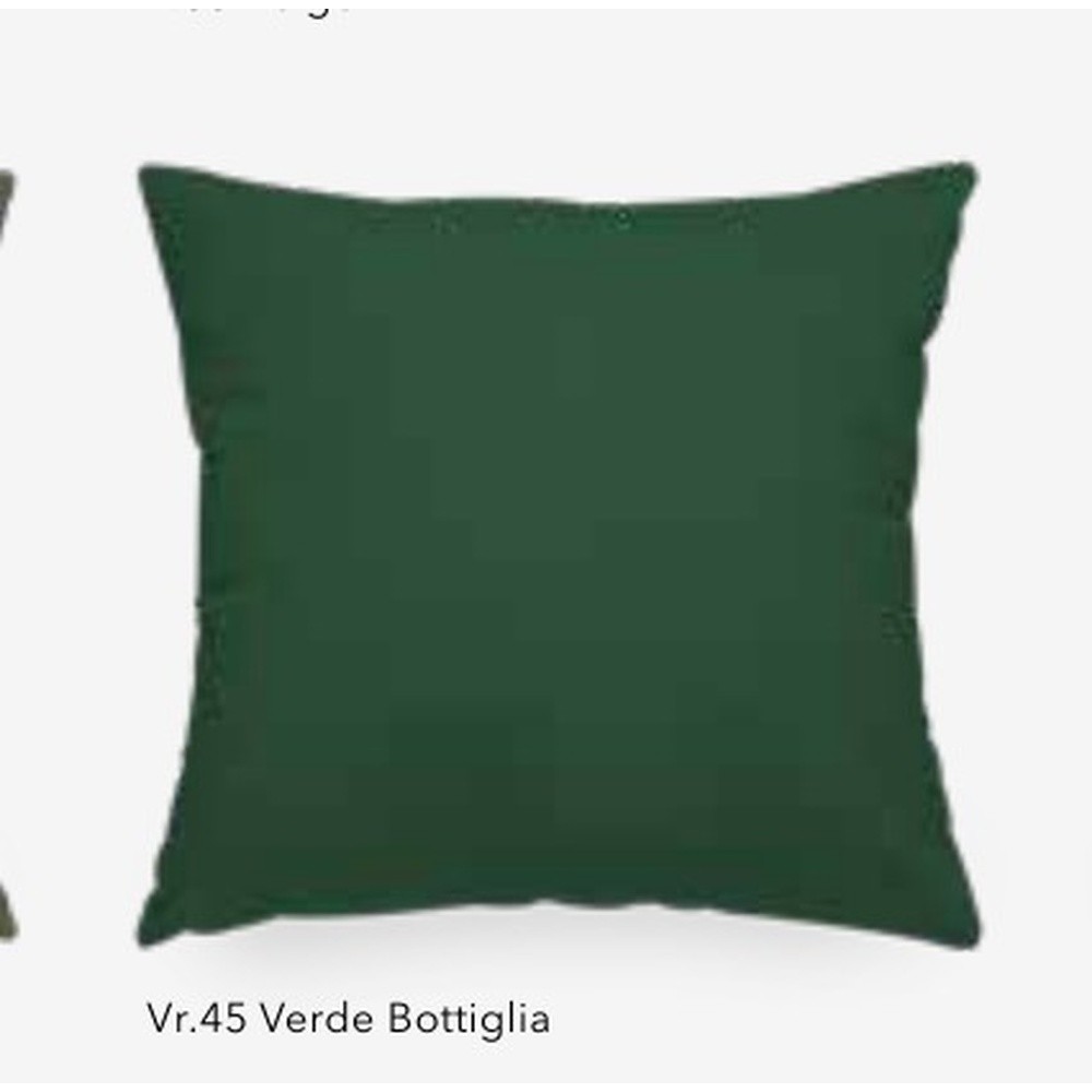 Fodera Cuscino Arredo Otis Idrorepellente Tinta Unita Cm.50X50 Verde Bottiglia 45