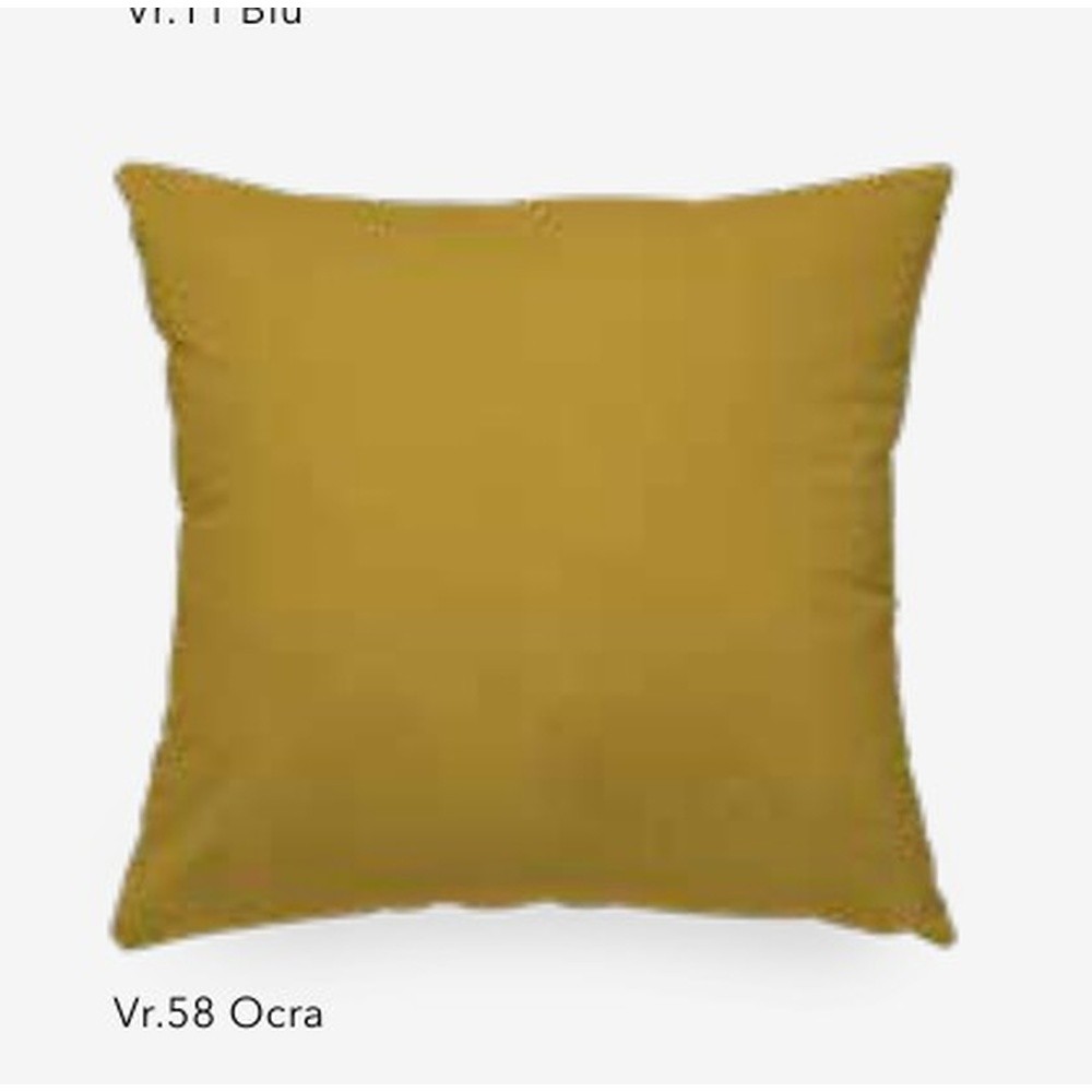 Fodera Cuscino Arredo Otis Idrorepellente Tinta Unita Cm.50X50 Ocra 58 - Tessuto Giallo - Cuscini | Mikasa