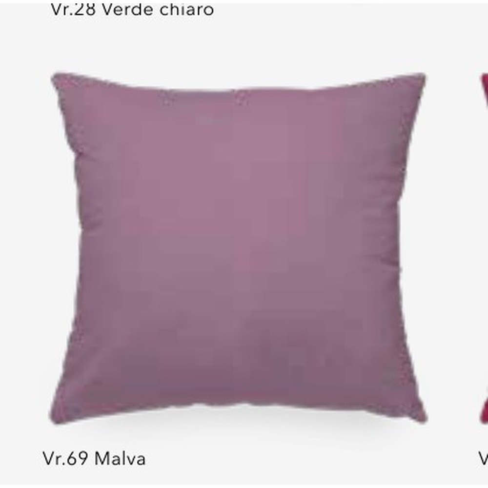 Fodera Cuscino Arredo Otis Idrorepellente Tinta Unita Cm.50X50 Malva 69 - Tessuto - Cuscini | Mikasa