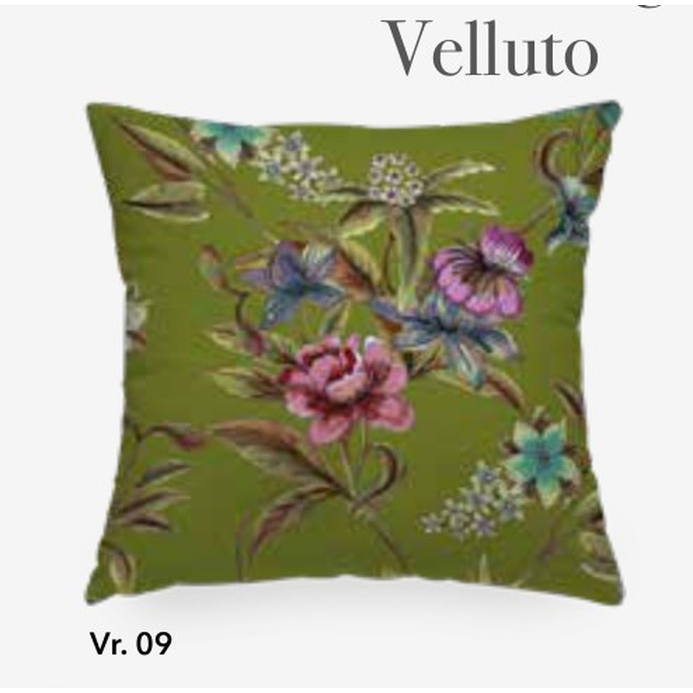 Fodera Cuscino Velluto Astor Cm.50X50 Verde 09