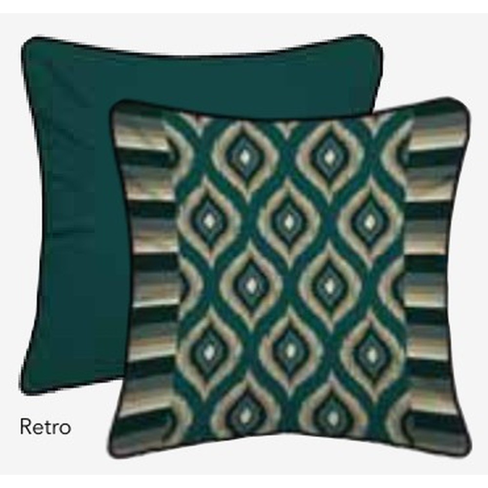 Fodera Cuscino Velluto Greta C/Piping Cm.50X50 Verde 01
