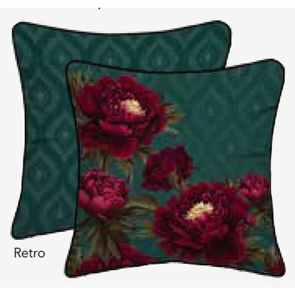 Fodera Cuscino Velluto Greta C/Piping Cm.50X50 Verde 09