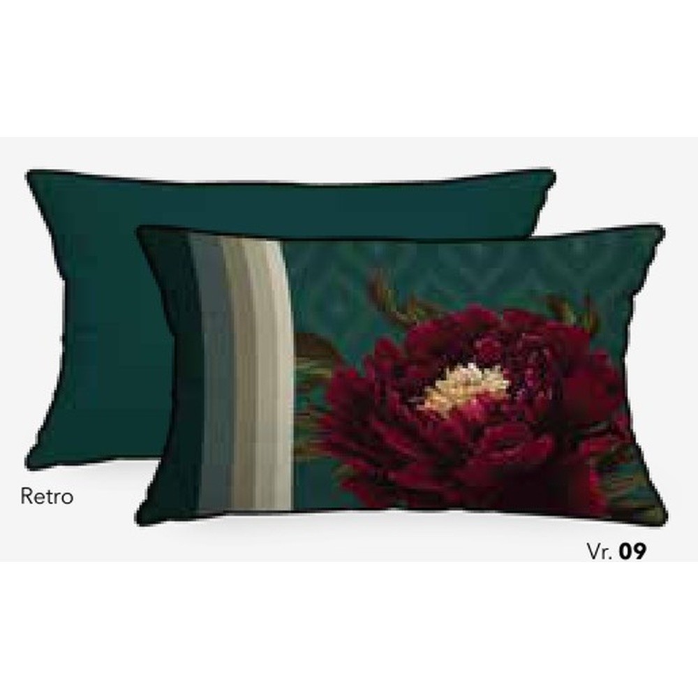 Fodera Cuscino Velluto Greta C/Piping Cm.35X60 Verde 09