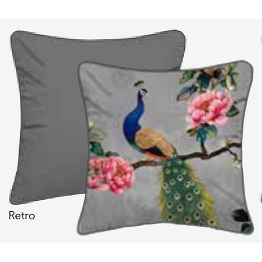 Fodera Cuscino Velluto Voliera C/Piping Cm.50X50 00