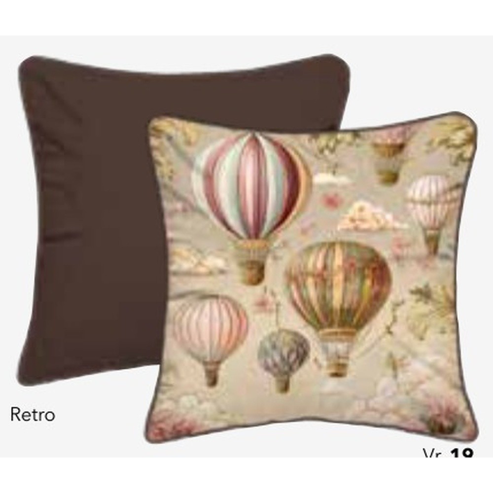 Fodera Cuscino Velluto Cappadocia C/Piping Cm.50X50 Marrone 19