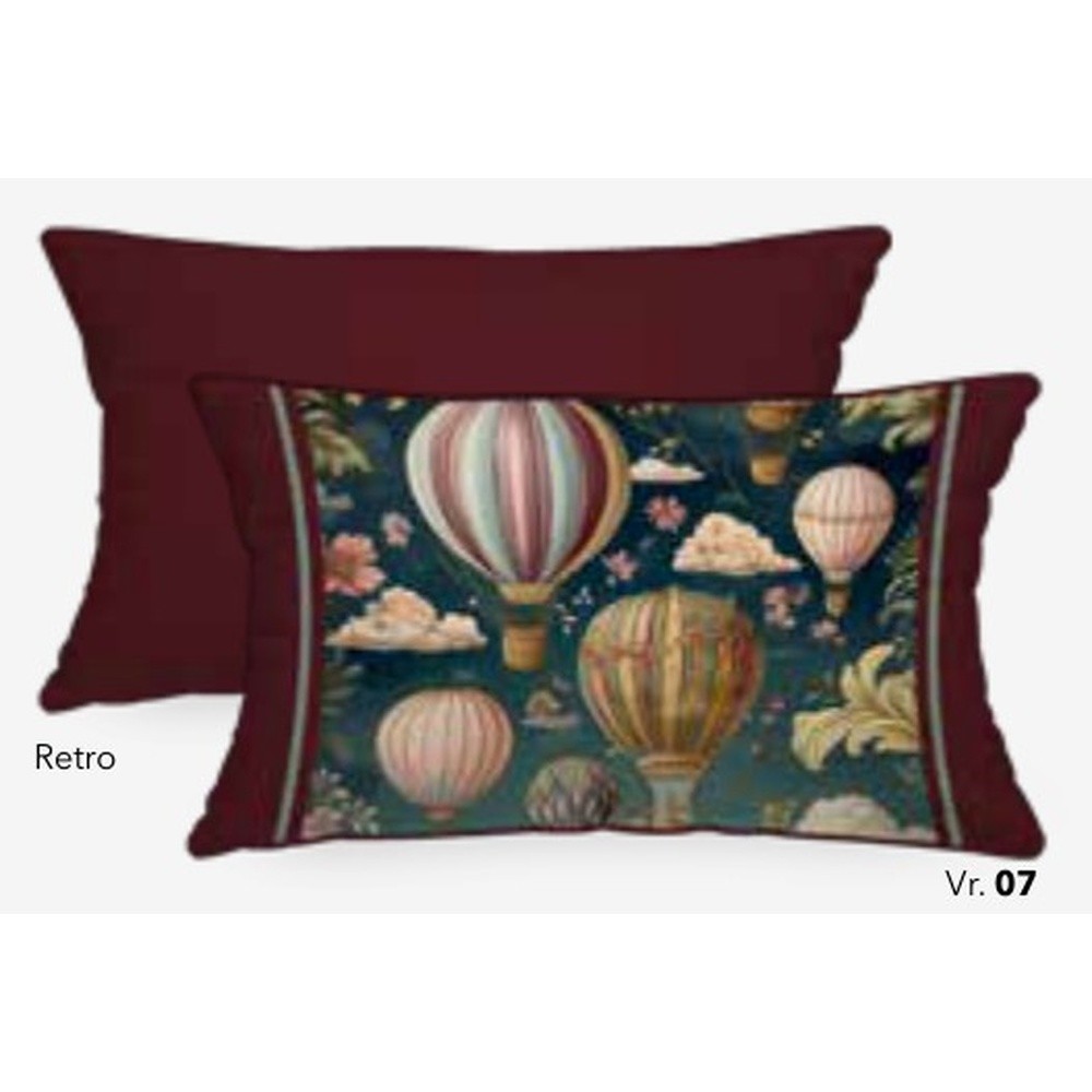 Fodera Cuscino Velluto Cappadocia C/Piping Cm.35X60 Bordeaux 07