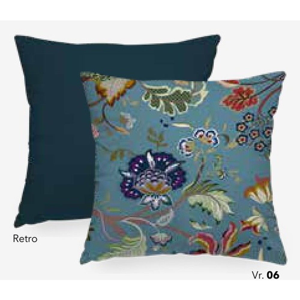 Fodera Cuscino Velluto Shine Kashian Cm.48X48 Azzurro 06