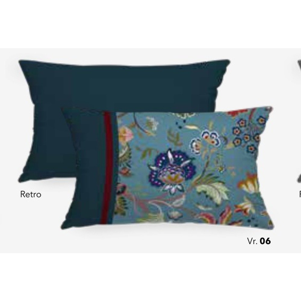Fodera Cuscino Velluto Shine Kashian Cm.35X60 Azzurro 06