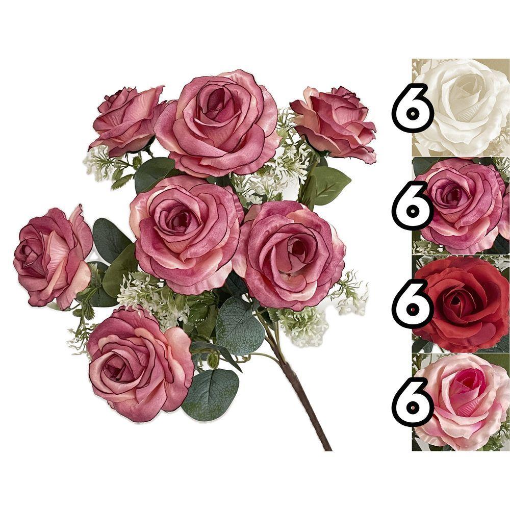 LAN 62135 Mazzo Rose 50Cm 4 Ass.