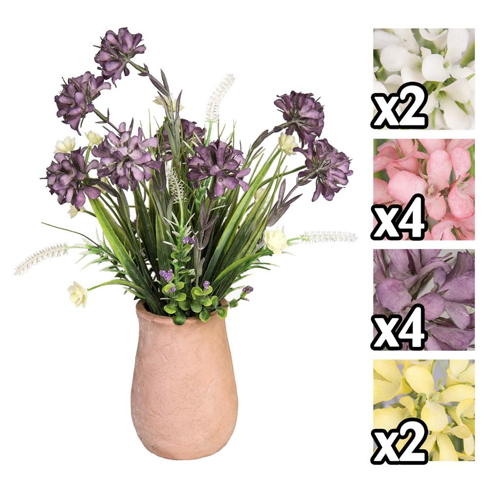 Lao 57491 Pianta  Fiore Aglio Vaso Classic D.11*44Cm 4 Ass.