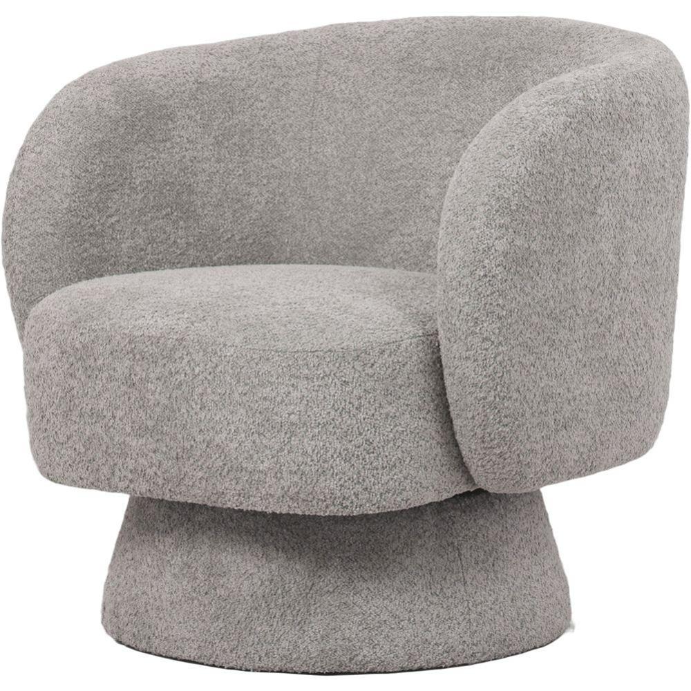 Lay 59878 Poltrona Girevole Boucle' Grigia 78*82*57Cm - Boucle Grigio - Poltrone | Mikasa