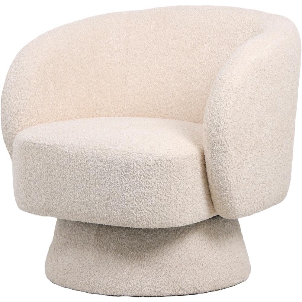 Lay 59879 Poltrona Girevole Boucle' Crema 78*82*57Cm - Boucle Crema - Poltrone | Mikasa