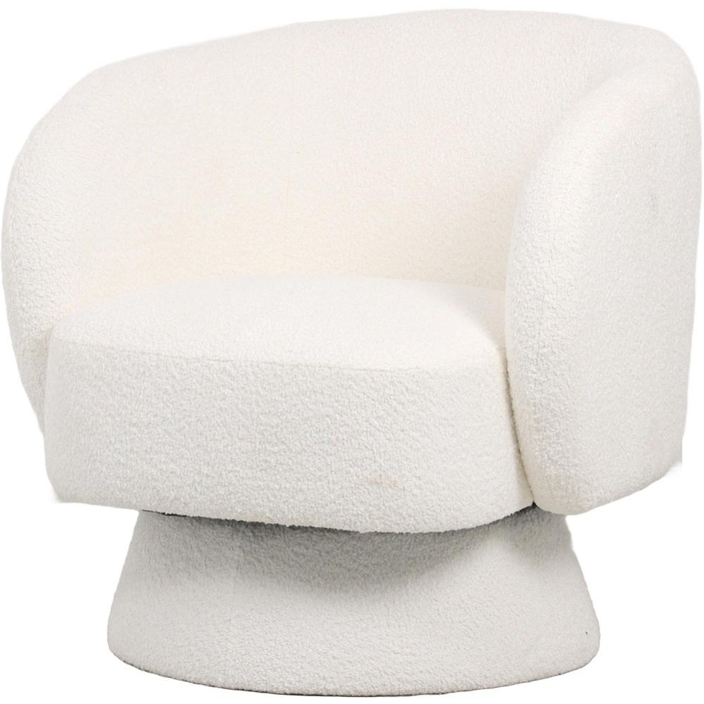 Lay 59880 Poltrona Girevole Boucle' Bianca 78*82*57Cm - Boucle Bianco - Poltrone | Mikasa