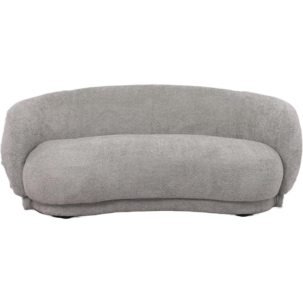 Lay 59883 Divano Curvo Boucle' Grigio 191*93*73Cm - Boucle Grigio - Divani | Mikasa