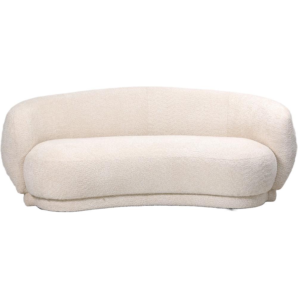 Lay 59884 Divano Curvo Boucle' Crema 191*93*73Cm - Boucle Crema - Divani | Mikasa