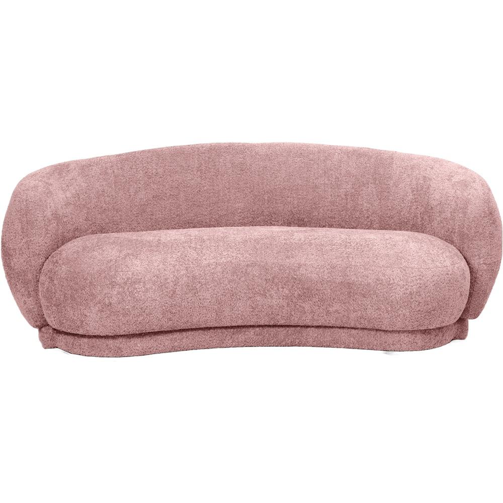 Lay 59886 Divano Curvo Boucle' Rosa 191*93*73Cm - Boucle Rosa - Divani | Mikasa