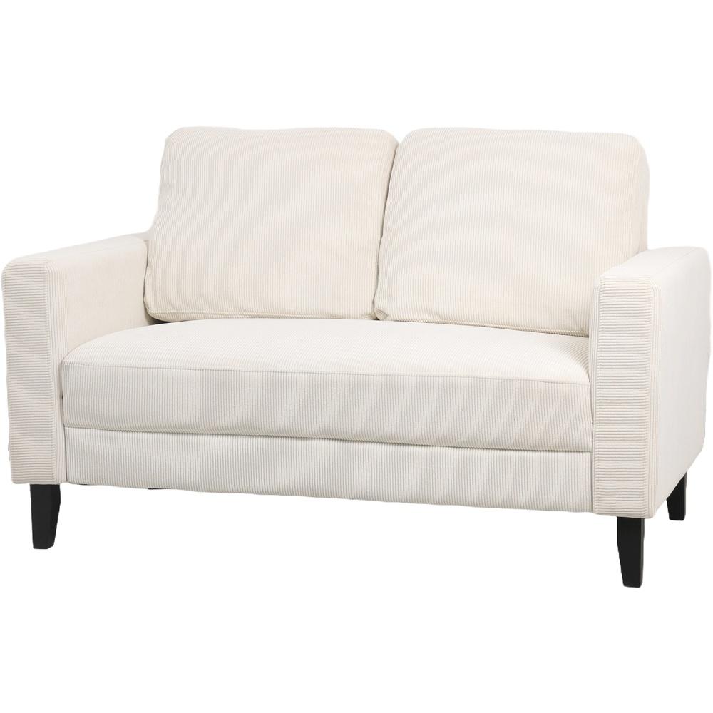 Lay 59898 Divano Velluto A Coste Crema 142*80*80Cm - Velluto Crema - Divani | Mikasa