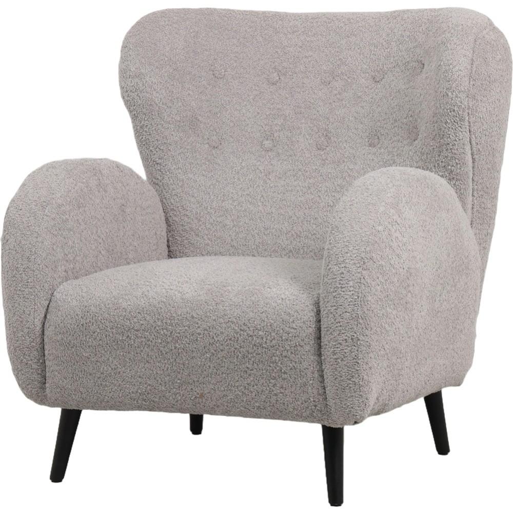 Lay 59911 Poltrona Boucle' Grigia 83*87*89Cm - Boucle Grigio - Poltrone | Mikasa