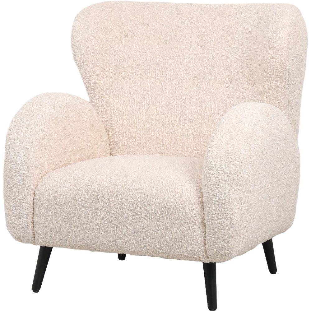 Lay 59912 Poltrona Boucle' Crema 83*87*89Cm - Boucle Crema - Poltrone | Mikasa