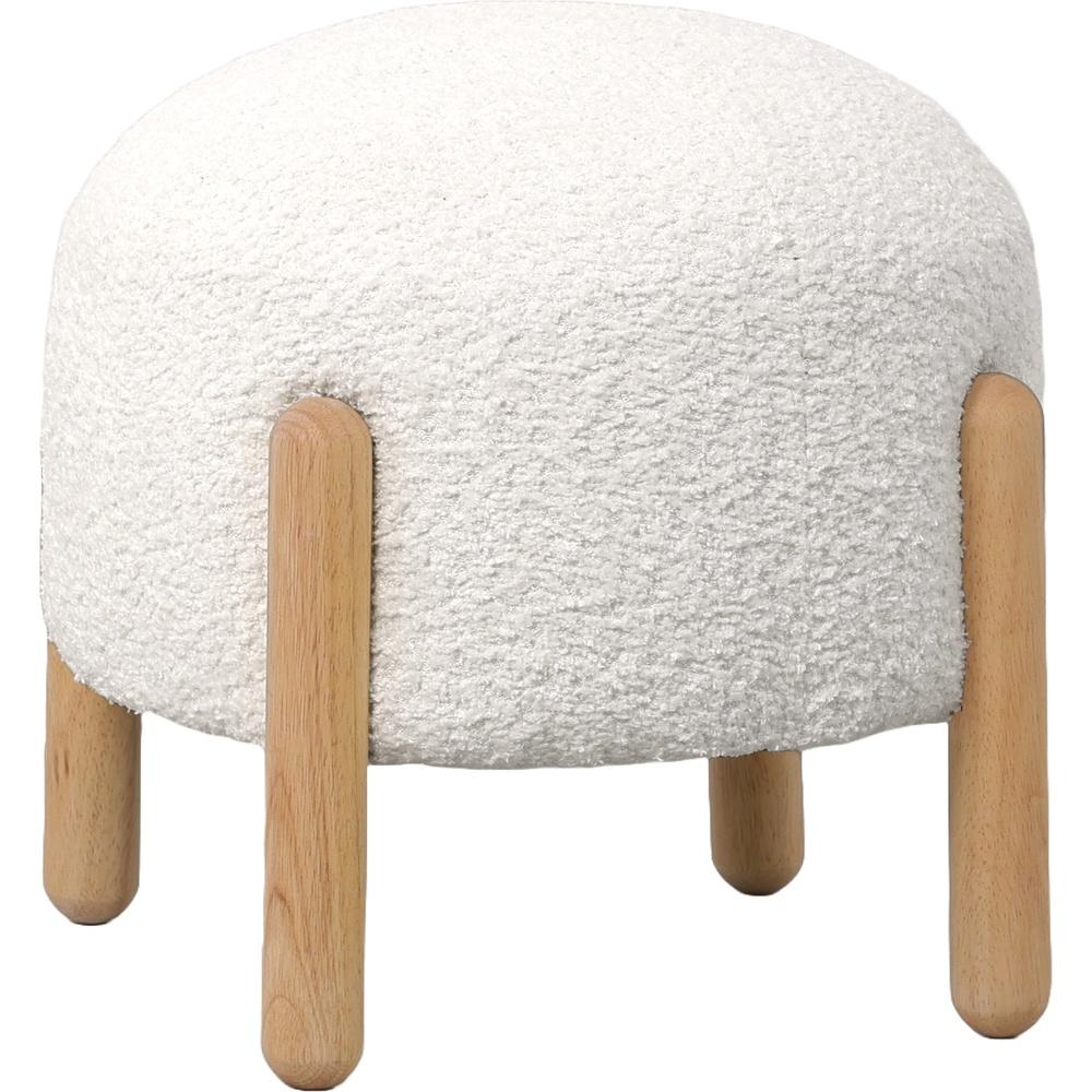 Lay 59915 Pouf Boucle' Bianco 41*41*36Cm - Boucle Bianco - Pouf | Mikasa