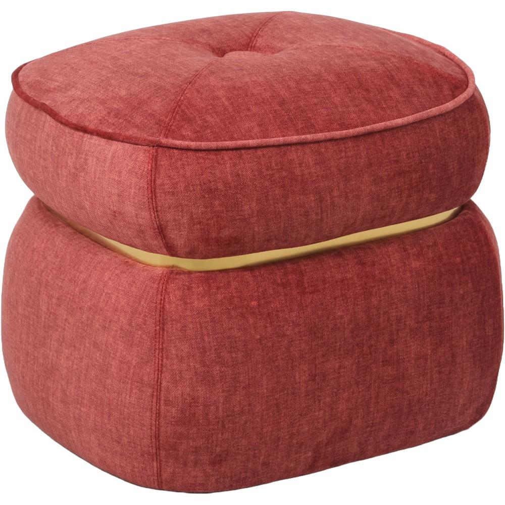 Lay 61077 Pouf Gold Ring Corallo 51*45*43Cm - Velluto Oro - Pouf | Mikasa