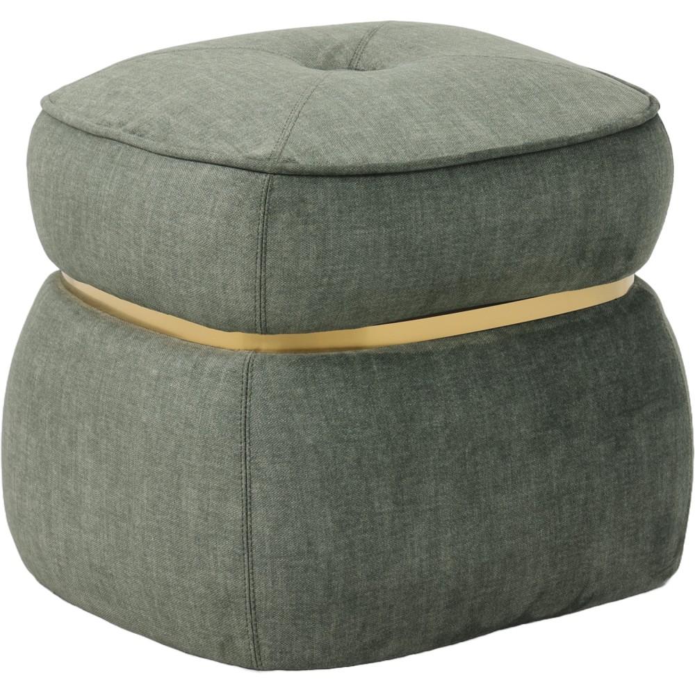 Lay 61078 Pouf Gold Ring Verde 51*45*43Cm - Velluto Oro - Pouf | Mikasa