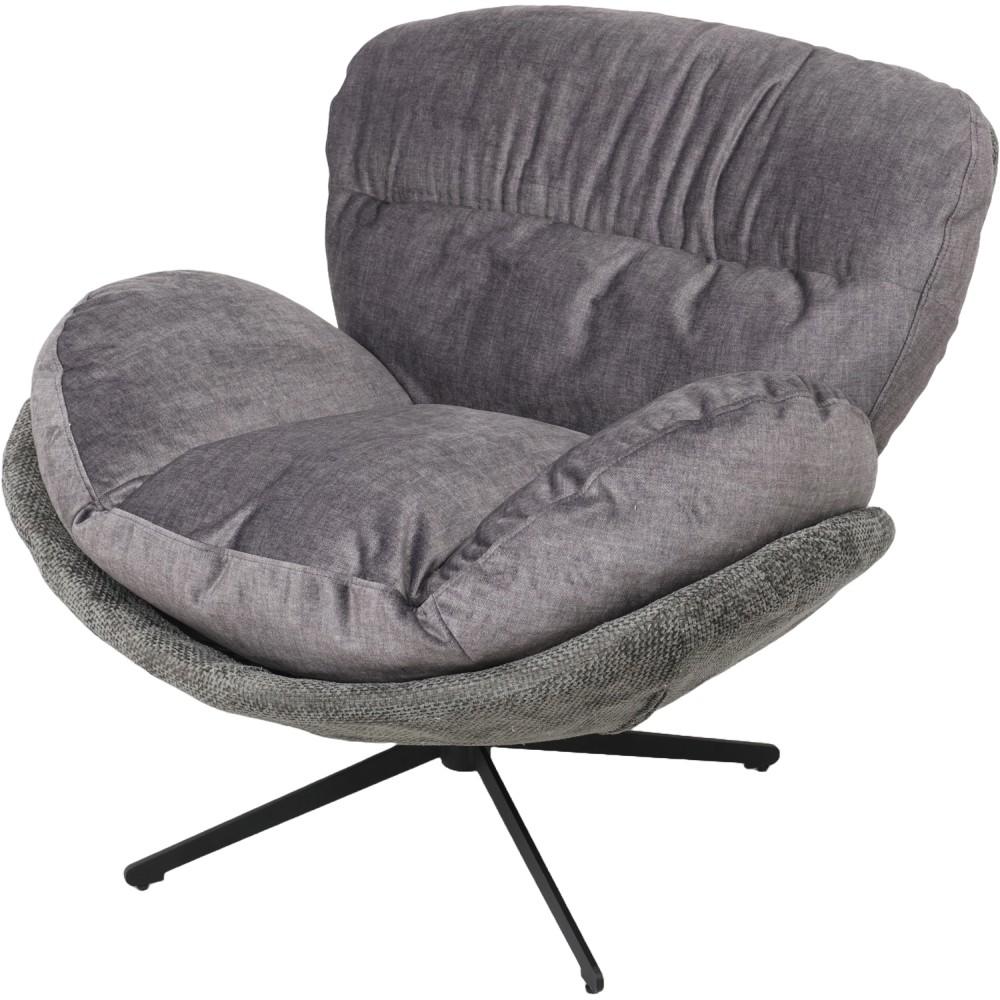 Lay 61082 Poltrona Design Relax Grigia 97*101*80Cm