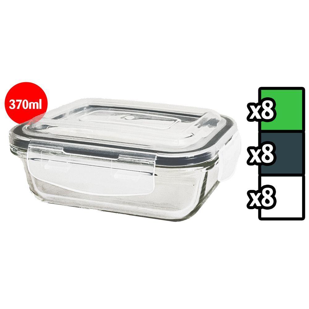 Leh 60018 Contenitore In Vetro C/ Coperchio Rett. 370Ml 15,5*11,4*6,3Cm - Vetro Trasparente - Pirofile | Mikasa