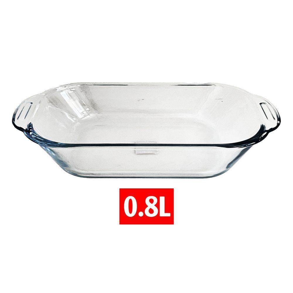 Leh 60035 Teglia In Vetro Con Manici 800Ml 26,7*15*4,8Cm - Vetro Trasparente - Pirofile | Mikasa